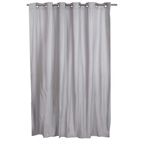 CORTINA DE BAÑO MICROFIBRA GRIS DOTTY GRISCLAR