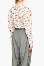 Blusa corta Fire Blanco