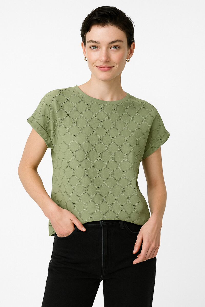 Remera Fara - Verde Grisaceo 