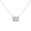 Colgante Fernanda H. en oro blanco 18k con brillantes, incluye cadena. Colgante Fernanda H. en oro blanco 18k con brillantes, incluye cadena.