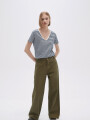 Pantalon Flowa Verde Oliva
