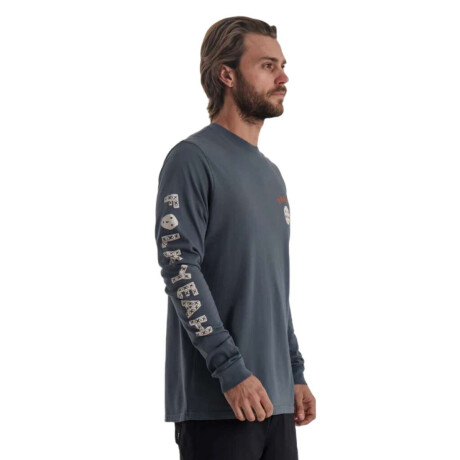 Remera Roark Folk Yeah Gris Oscuro