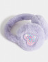 Orejeras infantiles Con glitter Orejeras Infantiles Con Corazón - Violeta Lila
