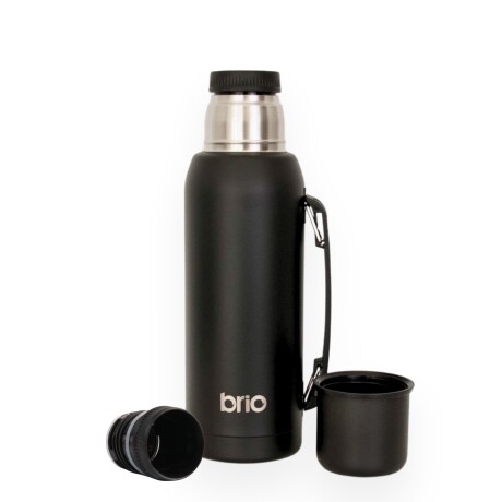 Termo 1 Litro Acero Inox brio Con Pico Cebador Negro