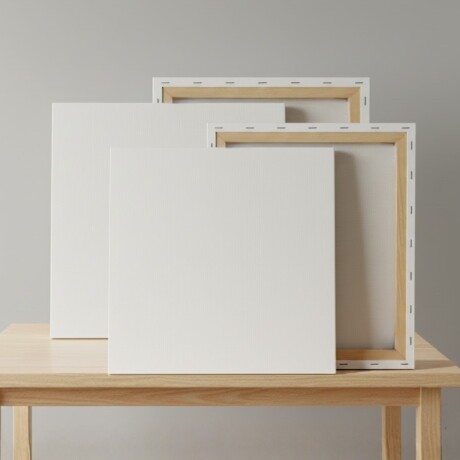 Set x5 Lienzo de 25x25 BLANCO