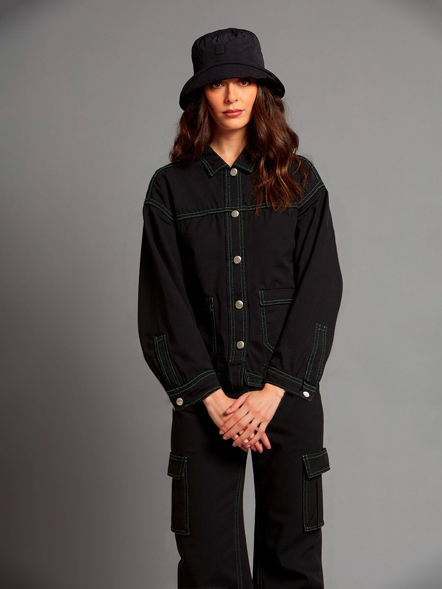 SOBRECAMISA LARAK RUSTY - Negro 