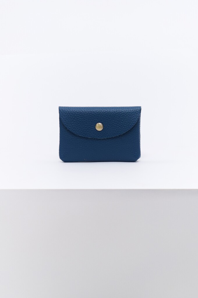 MONEDERO CUERO AZUL