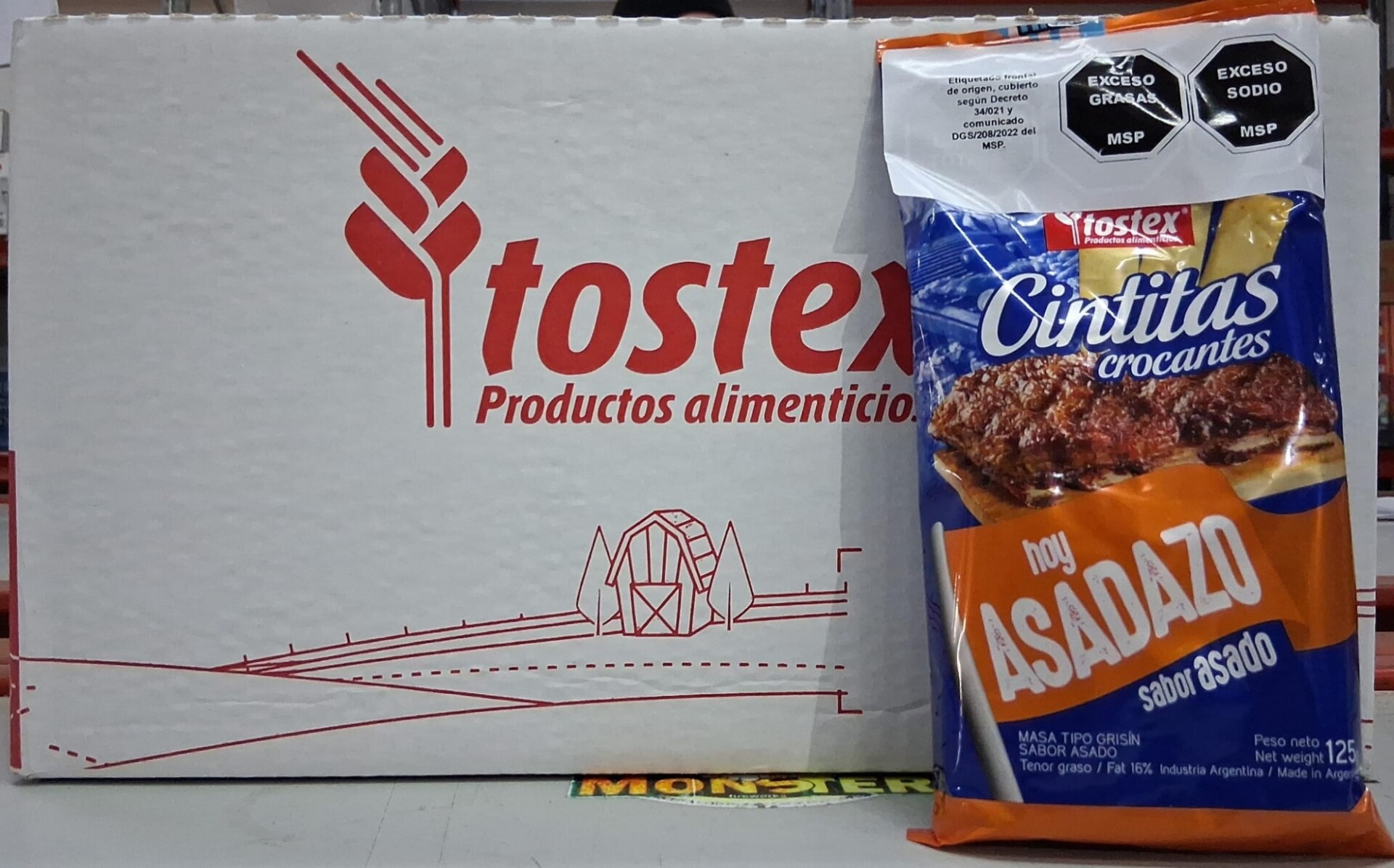 GRISIN TOSTEX CINTITAS ASADO 125GR 