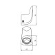 PERCHA BRUSHED NICKEL ACCESORIO LINEA EPUYEN GRIS SATINADO GRIS-BRUSHED NICKEL