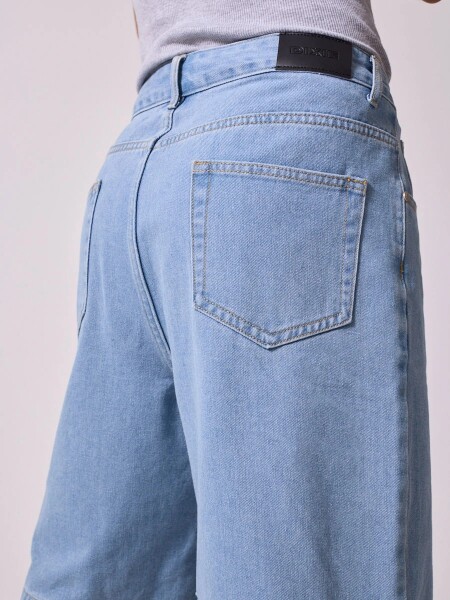 BERMUDA DIXIE BLUA JEANS CLAR