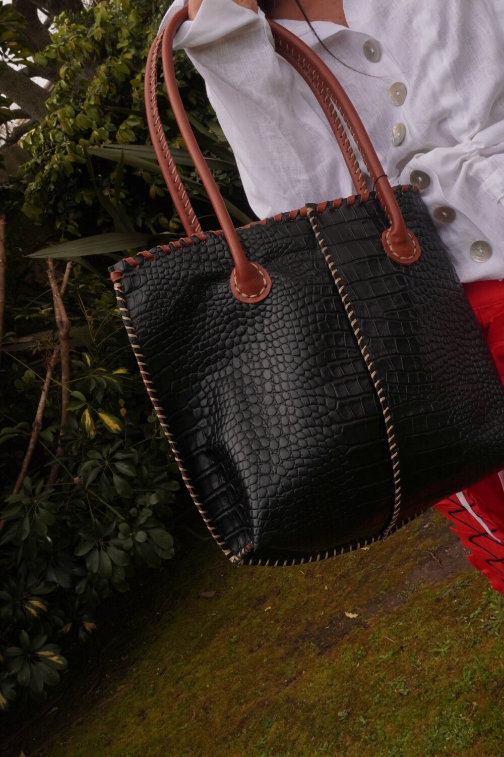 All Season Bag Dark Blue / Camel