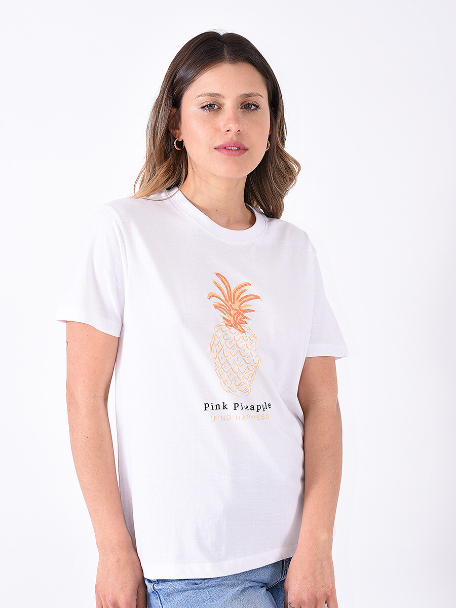 REMERA PINEAPPLE - BLANCO 