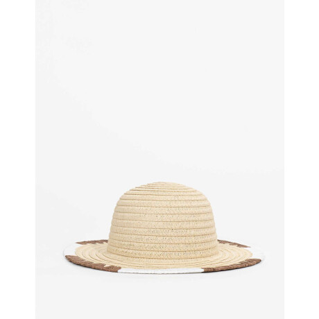 Sombrero Efecto Rafia Combinacion Bicolor