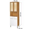 Armario Burguesa blanco 70cm 4 puertas 1 cajón Armario Burguesa Blanco 70cm 4 Puertas 1 Cajón