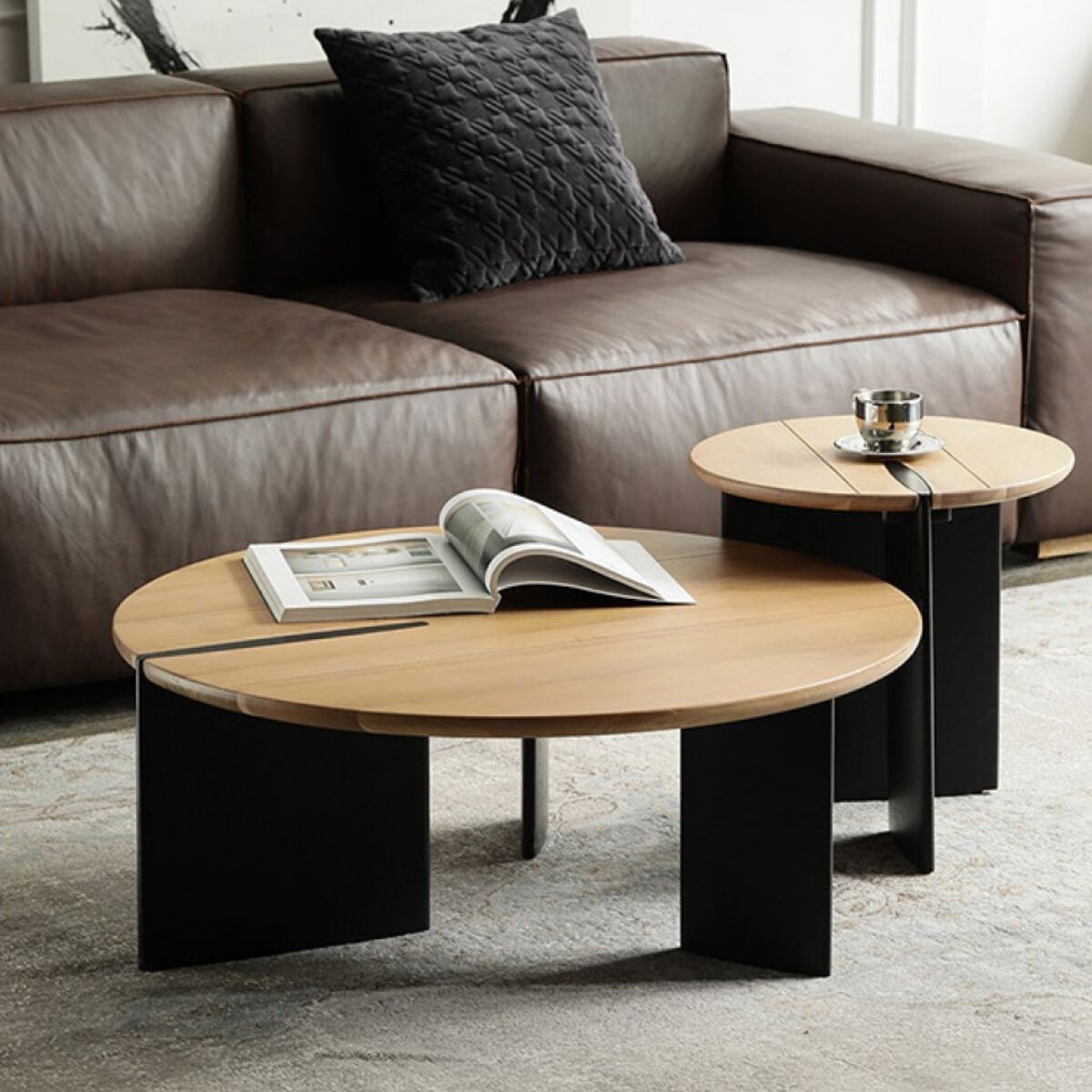 MESA DE CENTRO OSLO Natural CIRCULAR 