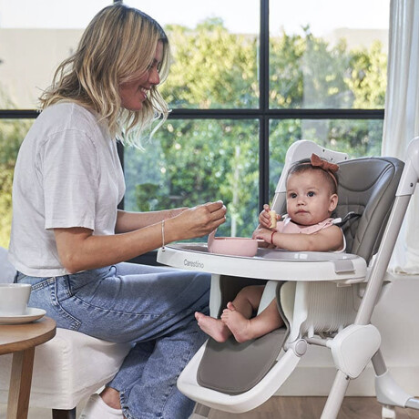 Silla de Comer para Bebés Carestino Petra Ajustable Gris Oscuro