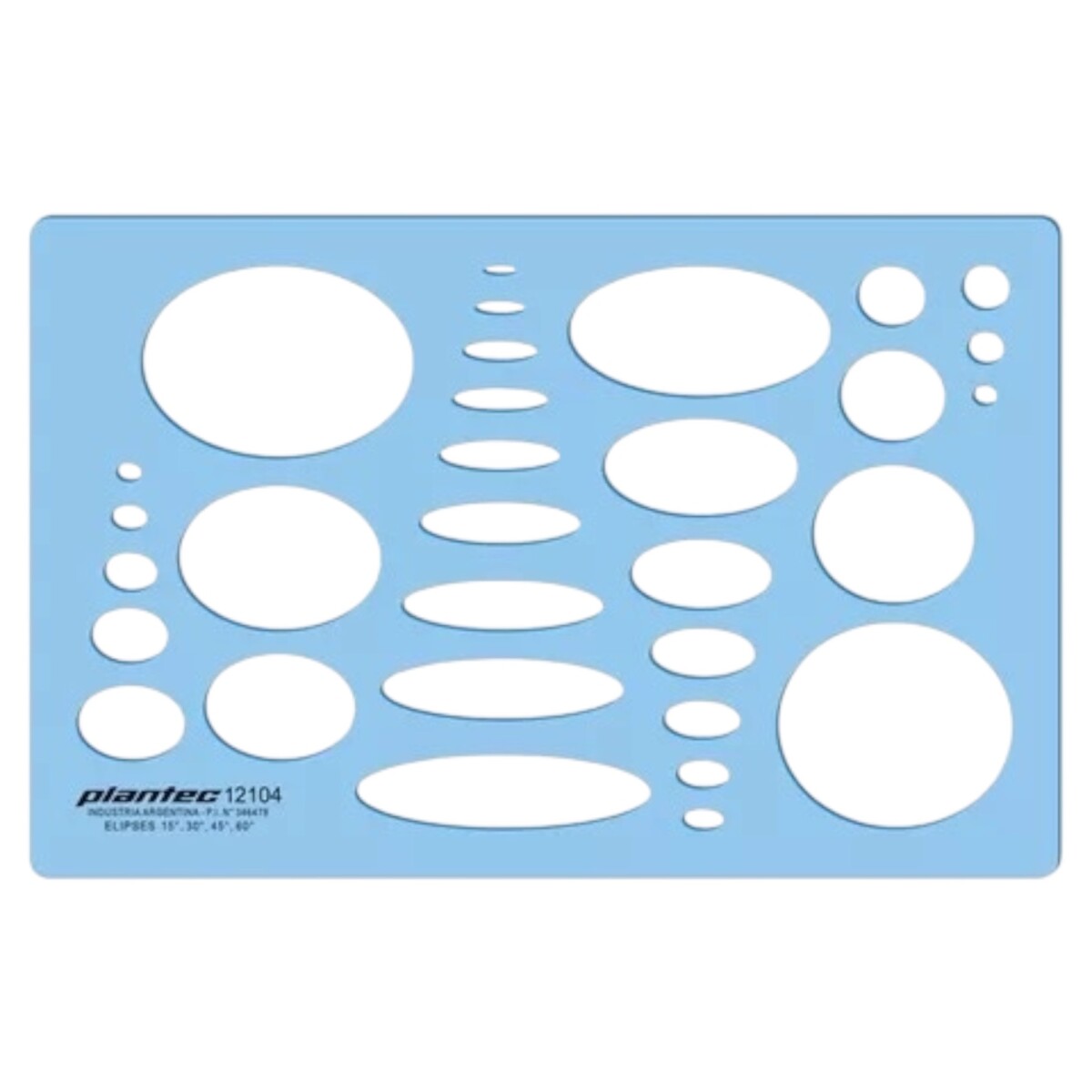 Plantilla de Círculos Plantec - Elipses 