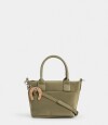 Cartera Mini City Con Charm Verde Oliva