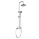 Griferia Barra De Ducha Cromo Brillo Acero Inox Bacoli