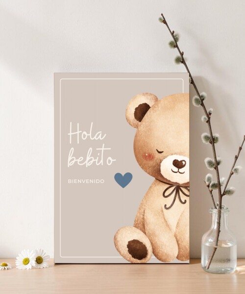 Tarjeta 10x15 baby shower DISEÑO 7