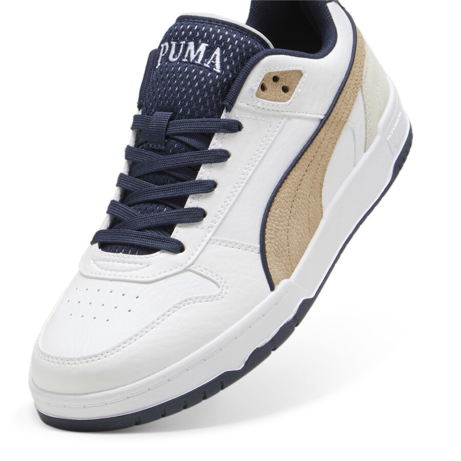 Championes de Hombre Puma Game Low Retro Club Blanco - Azul Marino - Beige