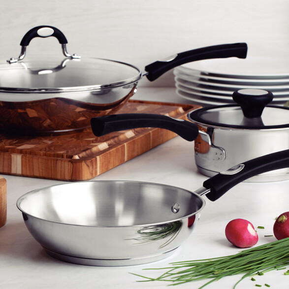 Sartén Ø24 cm en acero inox "Solar silicone" TF1632