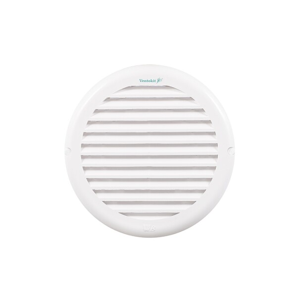 Rejilla de Ventilación PVC 180mm con Adaptador 100/125/150mm Ventokit Rejilla de Ventilación PVC 180mm con Adaptador 100/125/150mm Ventokit