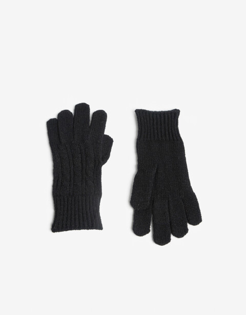 Guantes Tejidos Negro