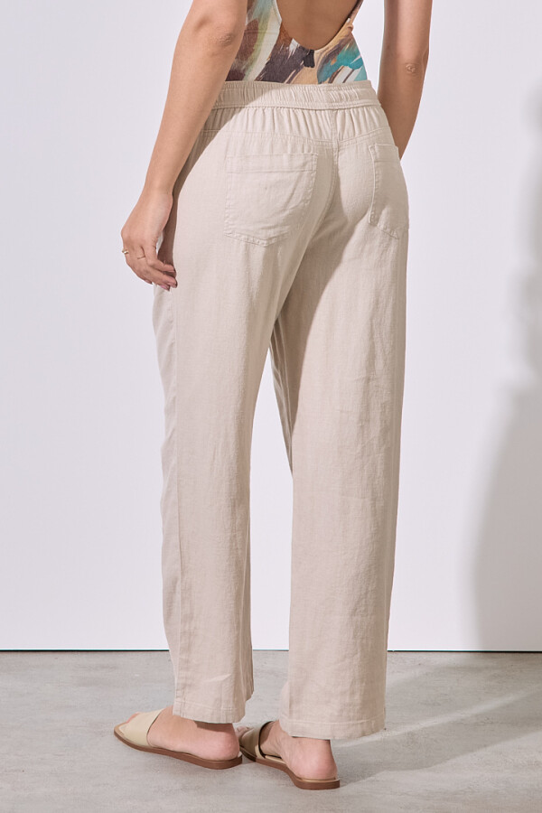 Pantalon Lino BEIGE