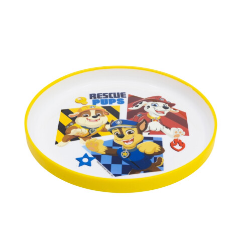 Plato Plástico Paw Patrol para Microondas AMARILLO