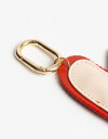 Llavero Cuero/PU Llavero Y Bag Charm De Corazón - Combinacion Bicolor