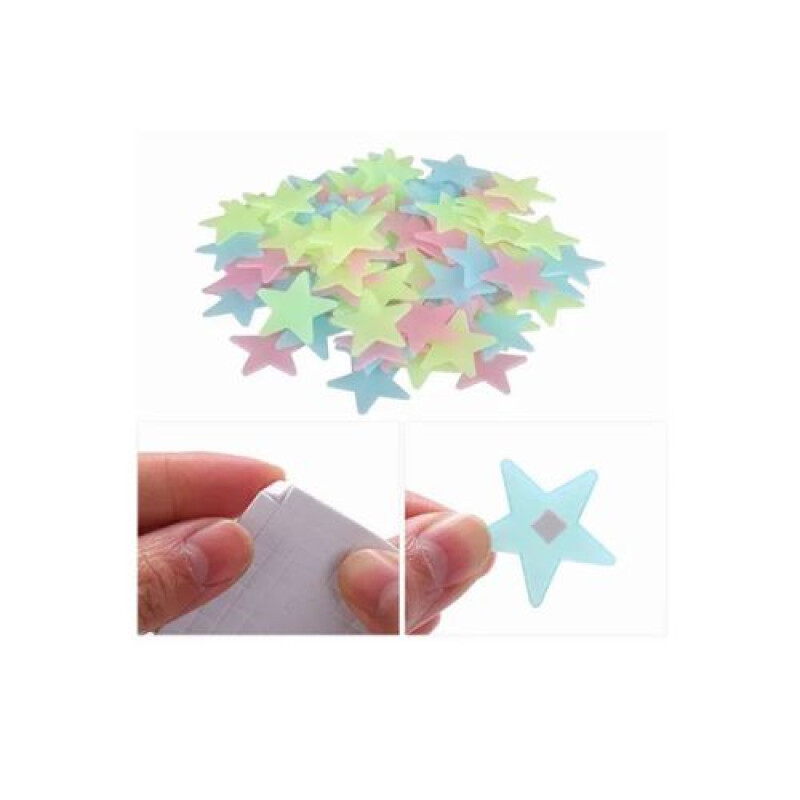 Figuras Adhesivas Estrellas Brillan en la Oscuridad Figuras Adhesivas Estrellas Brillan En La Oscuridad