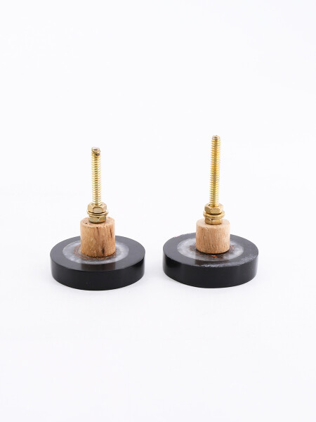 TIRADOR PARA MUEBLES ARJUN SET X2 NEGRO (V)
