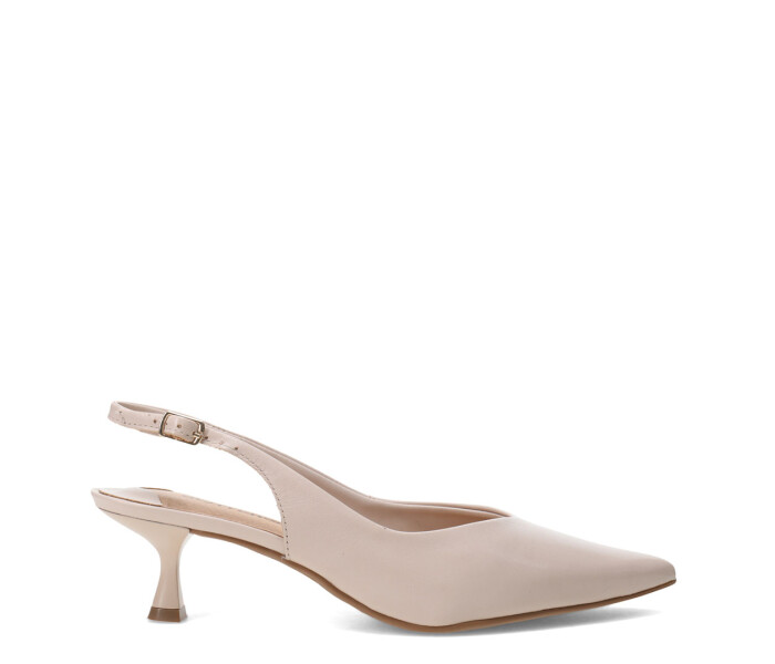 Zapatos de Mujer Bottero En Punta Con Tira Trasera Beige