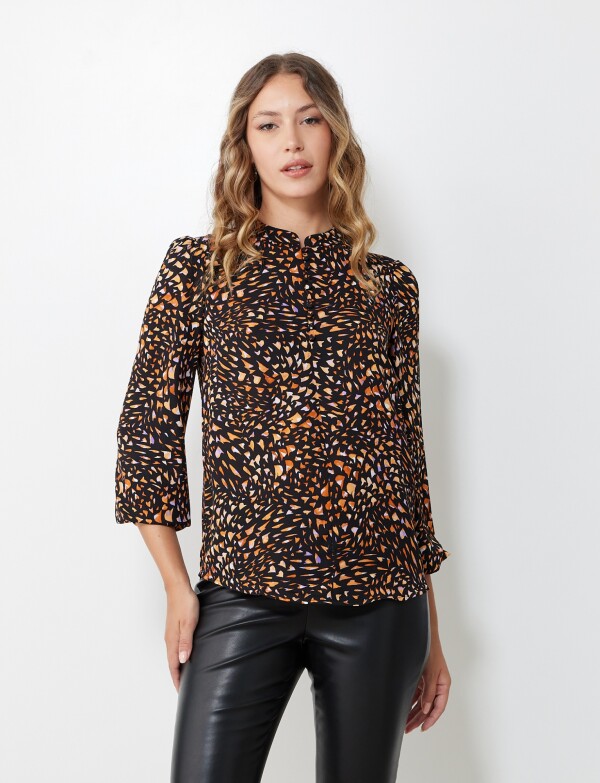 Blusa Printed NEGRO/MULTI