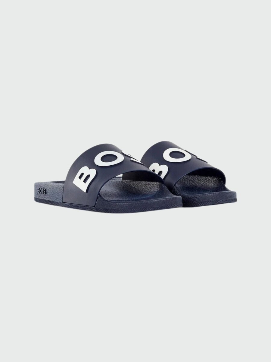 Hugo Boss -Sandalias de goma, Baylt slider - Azul 