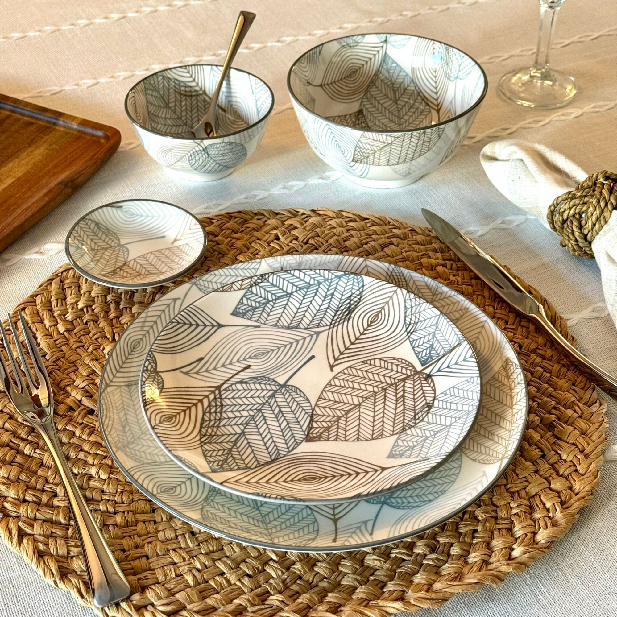 Juego De Vajilla 5 Piezas Ceramica