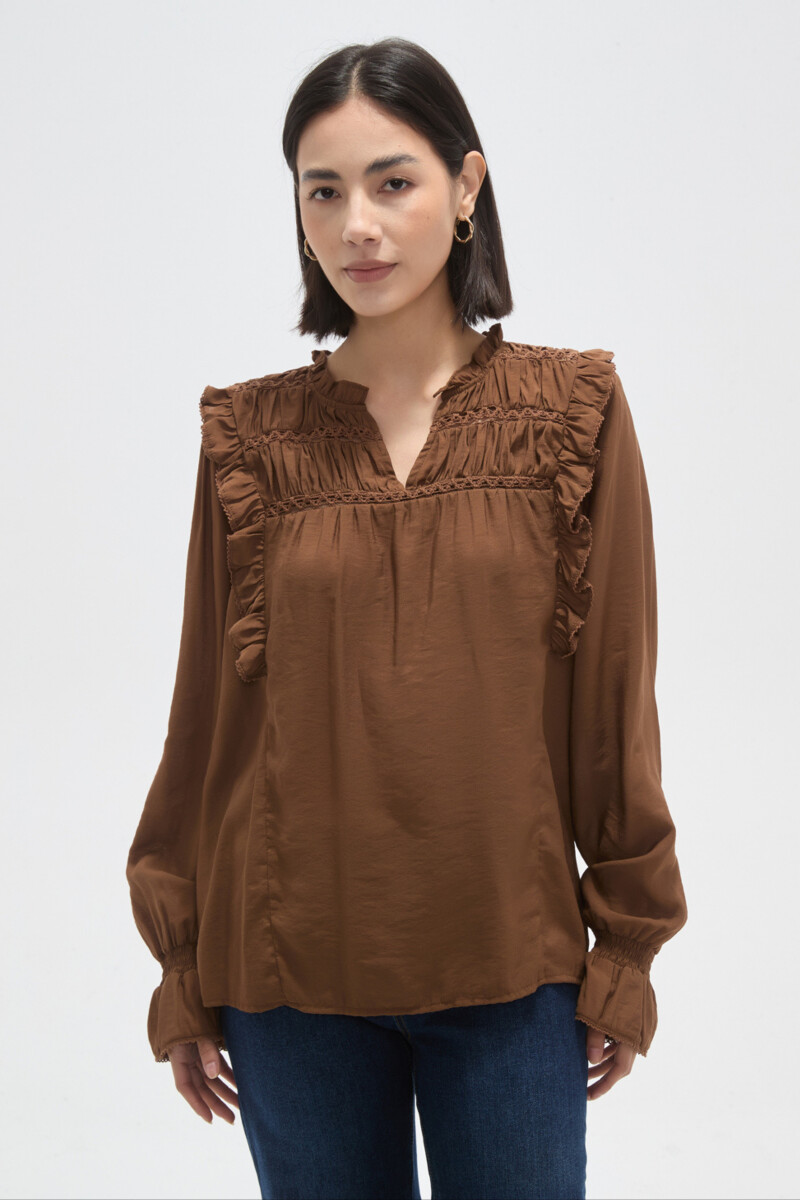 Blusa Tiren - Marron 