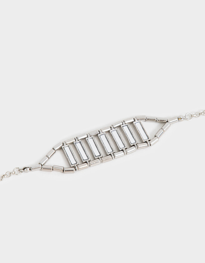 Pulseras Flexibles Metal Pulsera Flexible De Metal - Plateado