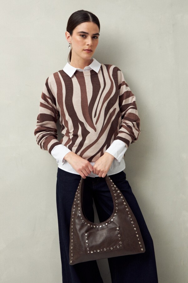 SWEATER NORA Visón
