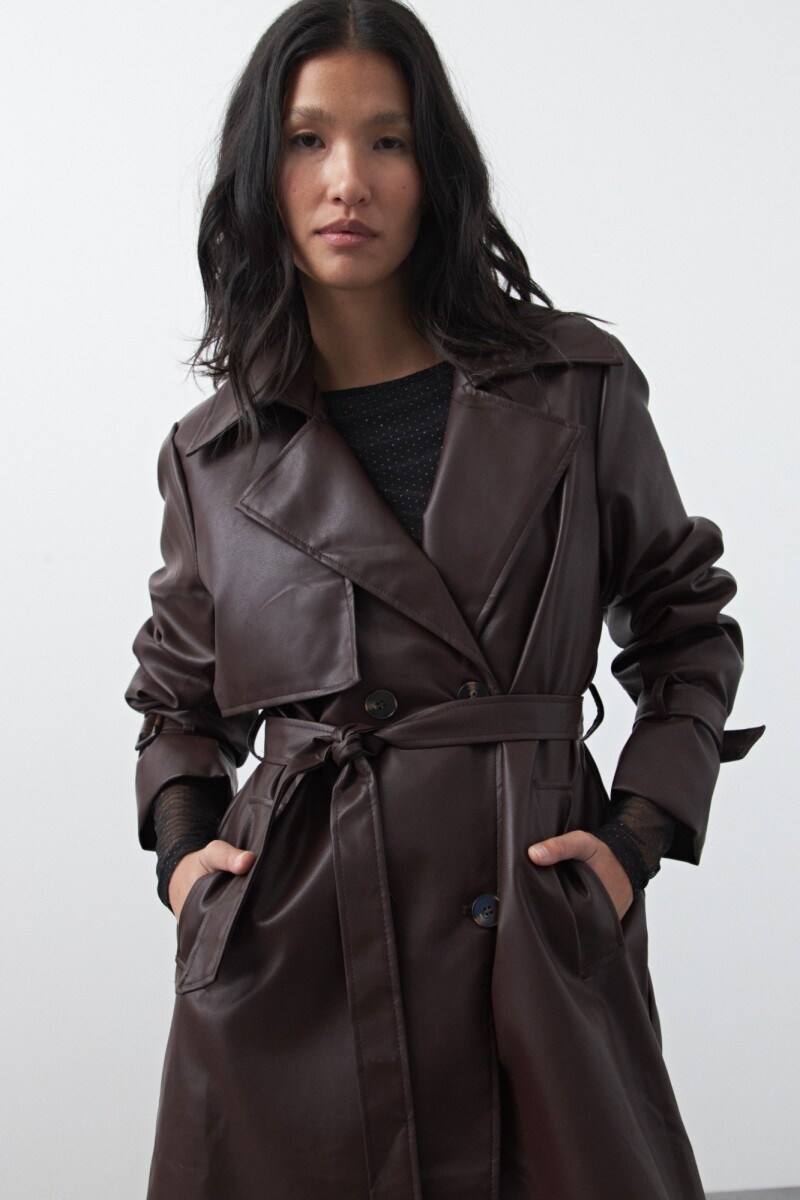 TRENCH BOWIE Borra de Vino