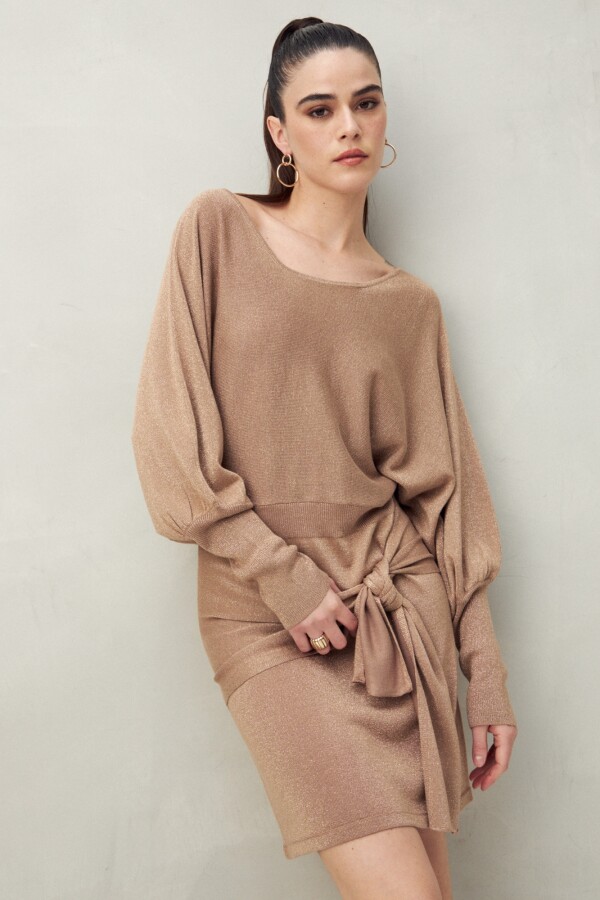 VESTIDO MAX Tostado