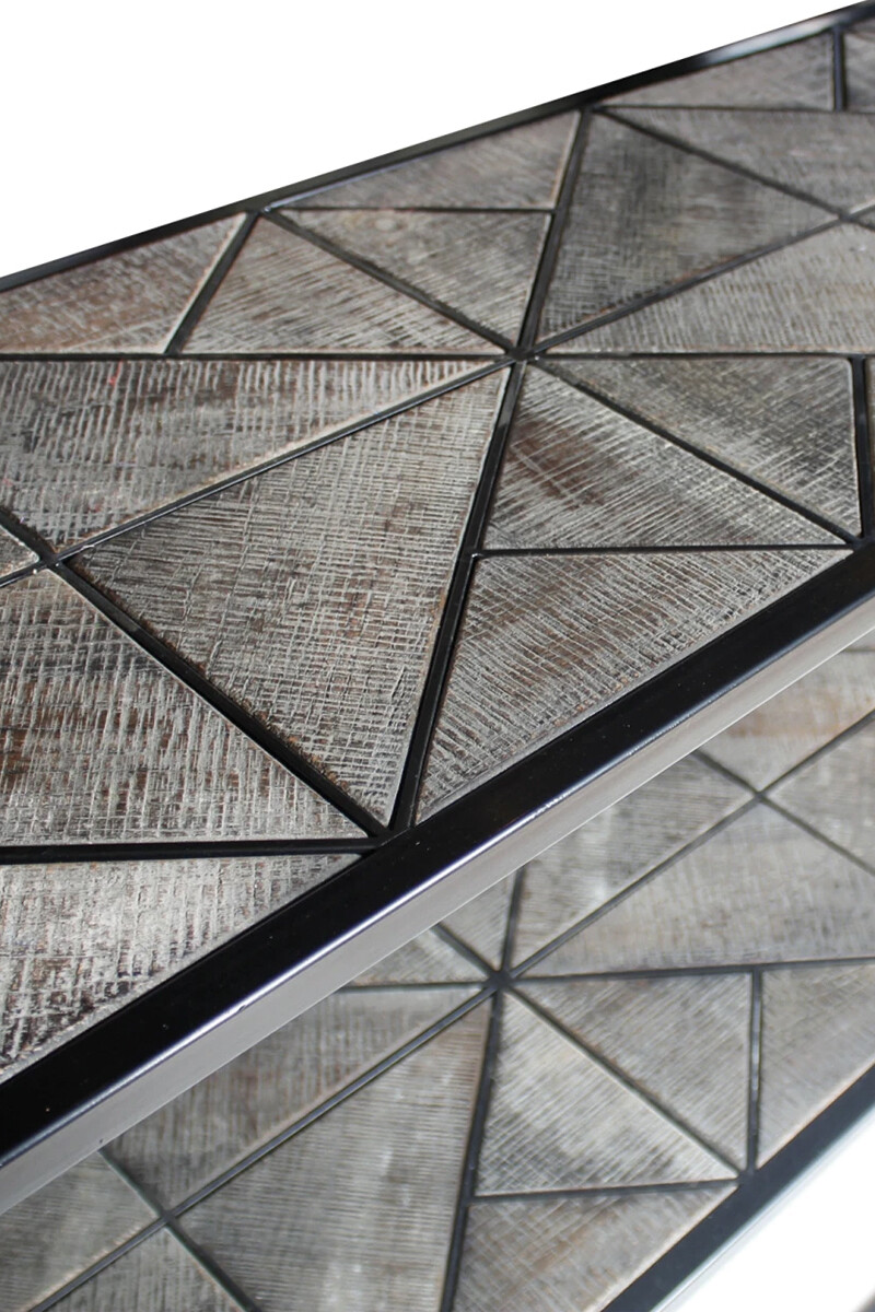 Lombardia C CONSOLA LOMBARDIA FD156-1 ROBLE/METAL 180X40X80H CM