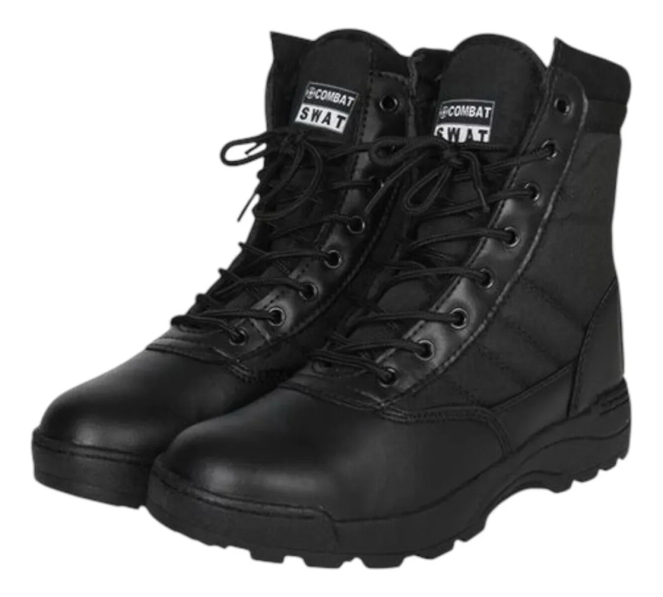 Bota Táctica Swat Militar Uniforme - NEGRO 