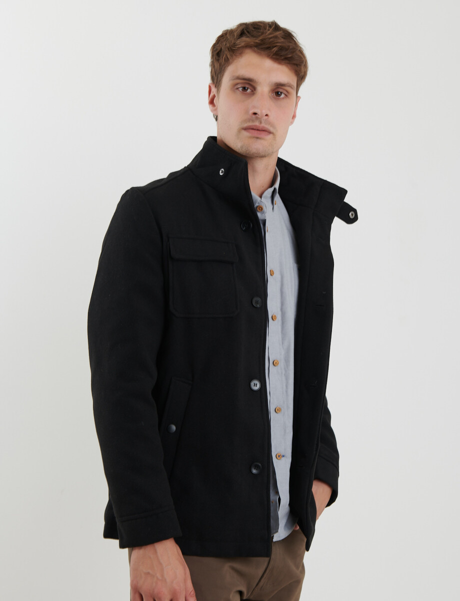 300256 SOBRETODO HARRINGTON LABEL Negro