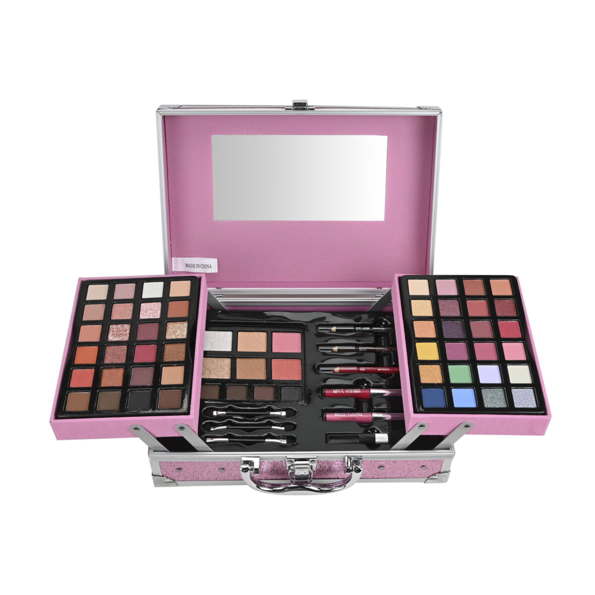 Petaca Maleta De Maquillaje Missyoung 68 Pzas - Dorada 