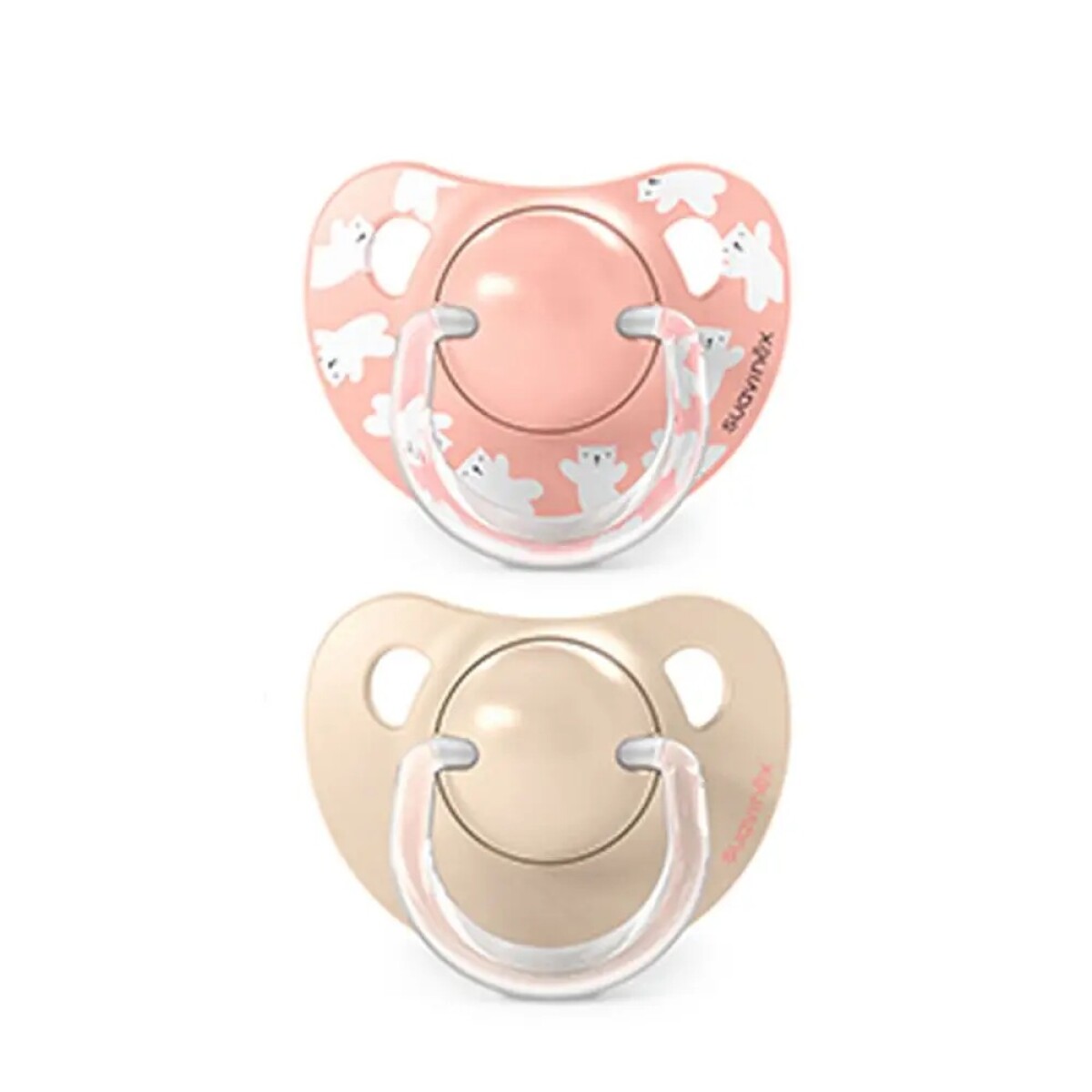 Setx2 Chupetes tetina anatomica 6-18m - oso coral 
