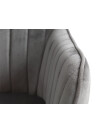 Sillón ONSEVIG 1 cuerpo terciopelo gris/negro Sillón ONSEVIG 1 cuerpo terciopelo gris/negro