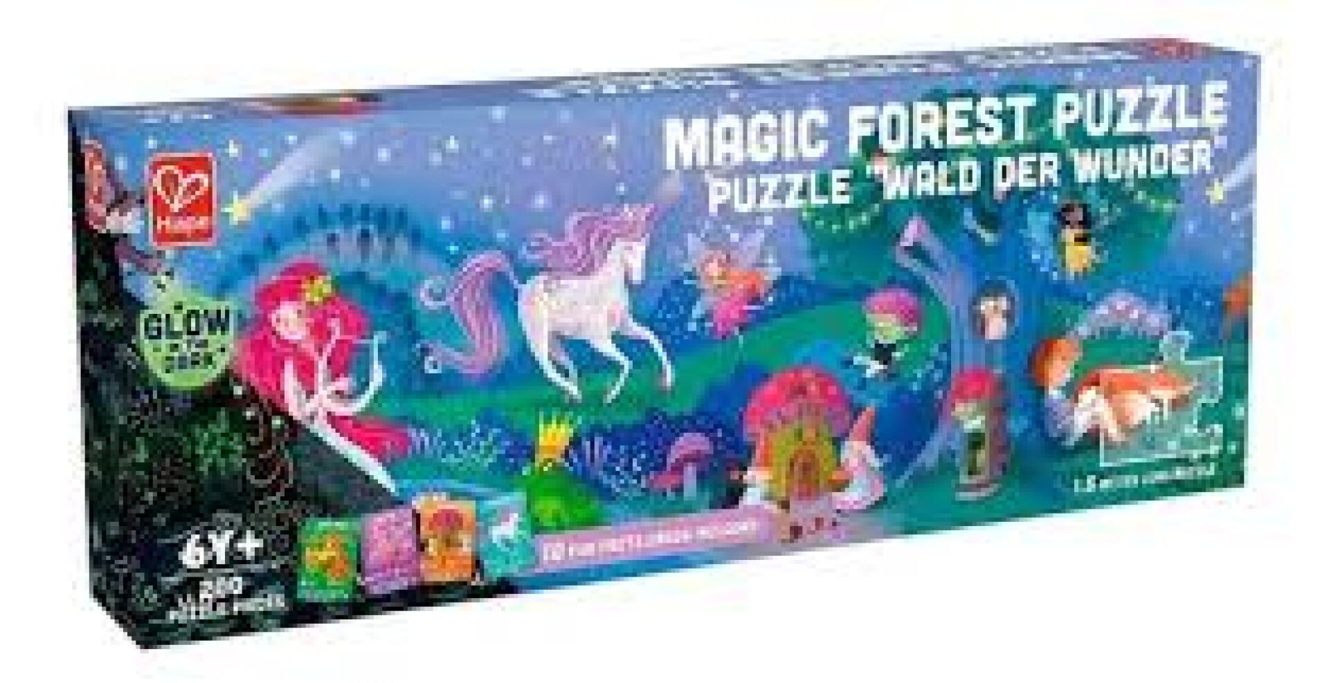 PUZZLEE GLOW BOSQUE UNICORNIO 