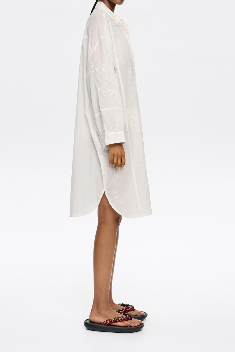 VESTIDO CAMISERO Blanco